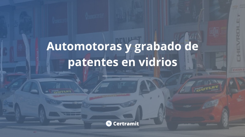 automotoras y grabado patentes en vidrios