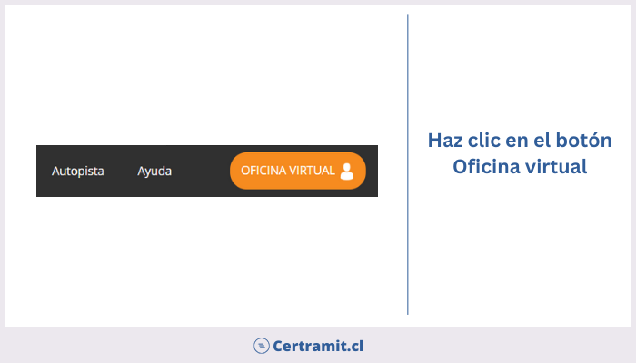 paso a paso para conocer el estado del tag de tunel san cristobal paso 1