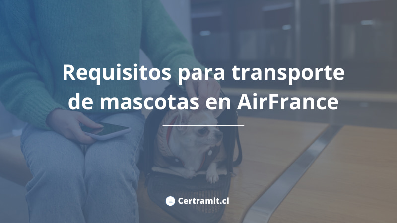 requisitos transporte mascotas airfrance
