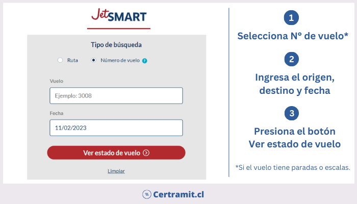 seguir vuelo jetsmart paso 2