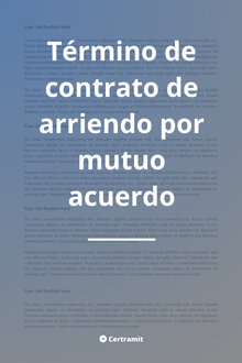 termino contrato arriendo mutuo acuerdo descargar